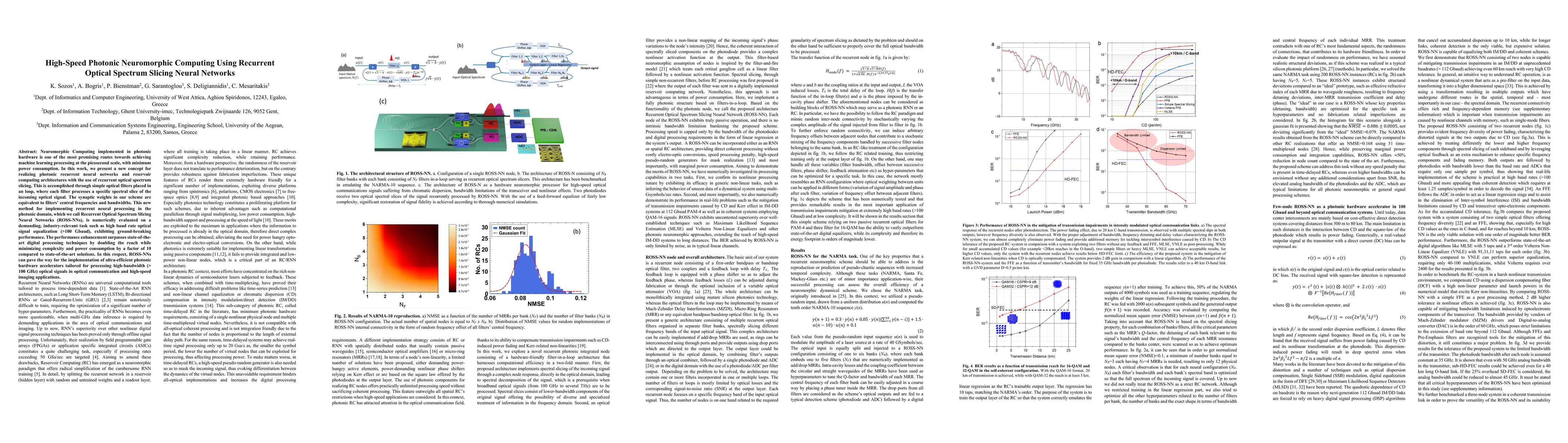 Thumbnail for High Speed Photonic Neuromorphic Computing Using Recurrent Optical
  Spectrum Slicing Neural Networks