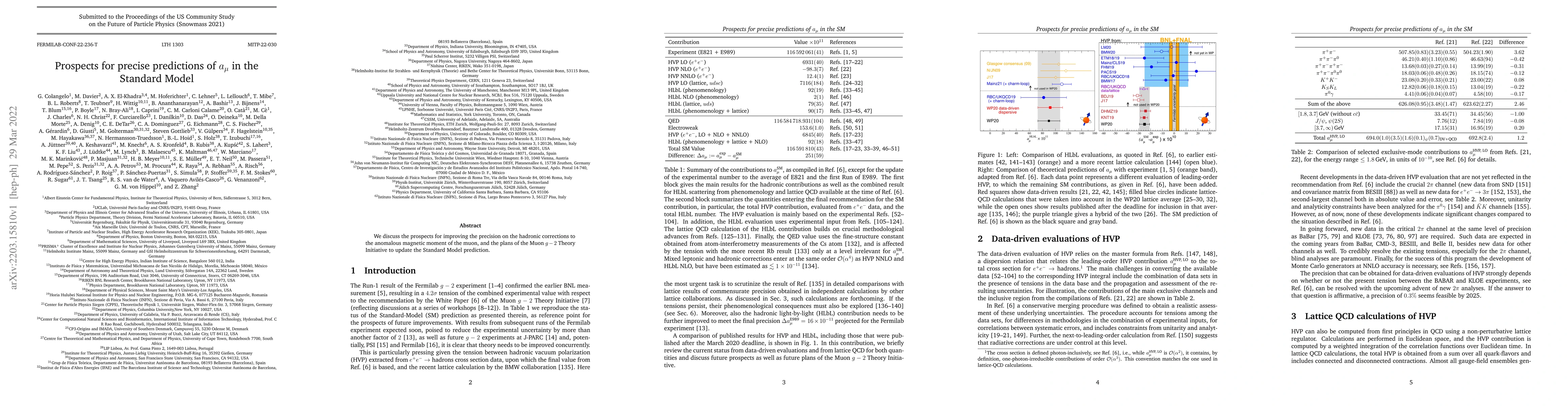 Thumbnail for Prospects for precise predictions of $a_\mu$ in the Standard Model