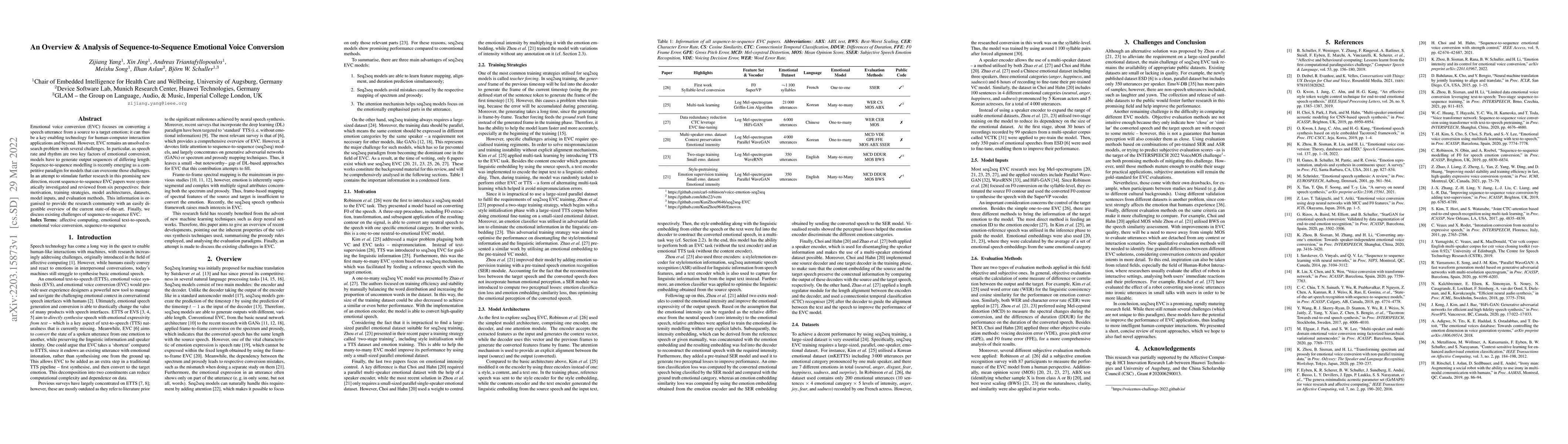 Thumbnail for An Overview & Analysis of Sequence-to-Sequence Emotional Voice
  Conversion