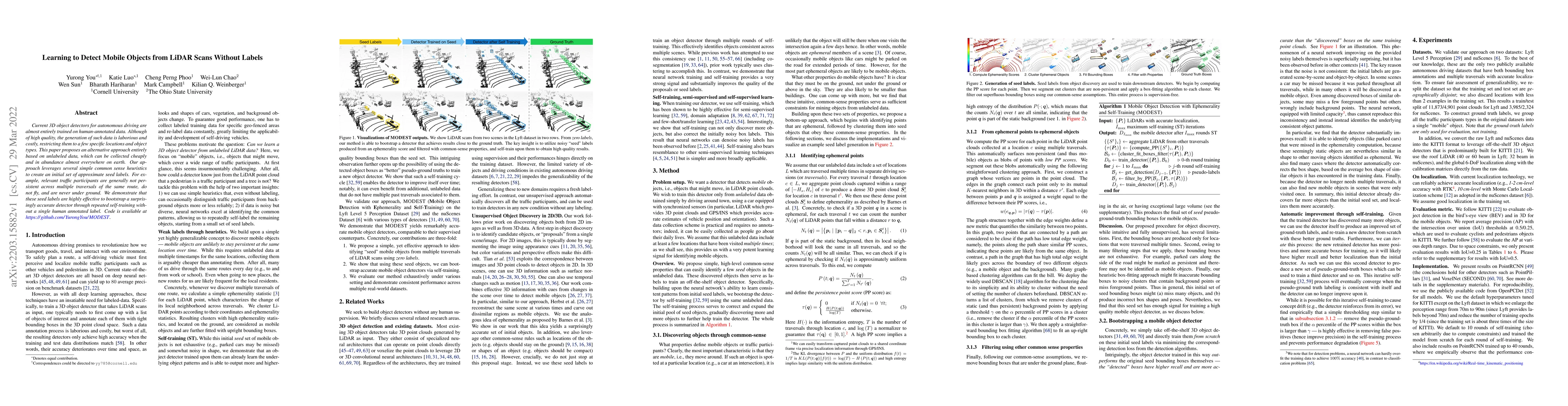 Thumbnail for Learning to Detect Mobile Objects from LiDAR Scans Without Labels