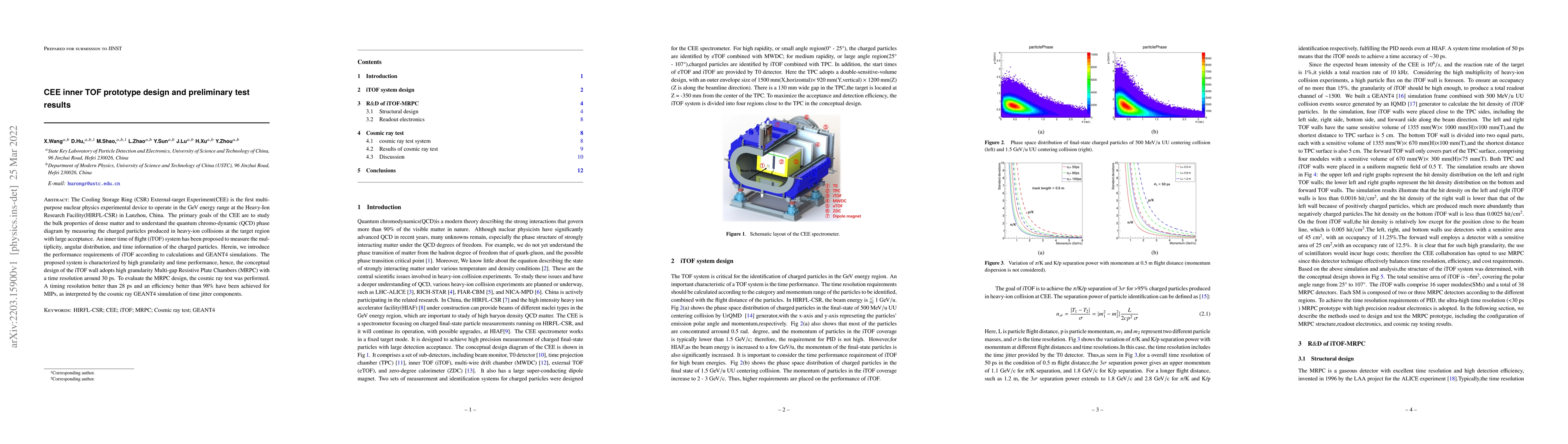 Thumbnail for CEE inner TOF prototype design and preliminary test results
