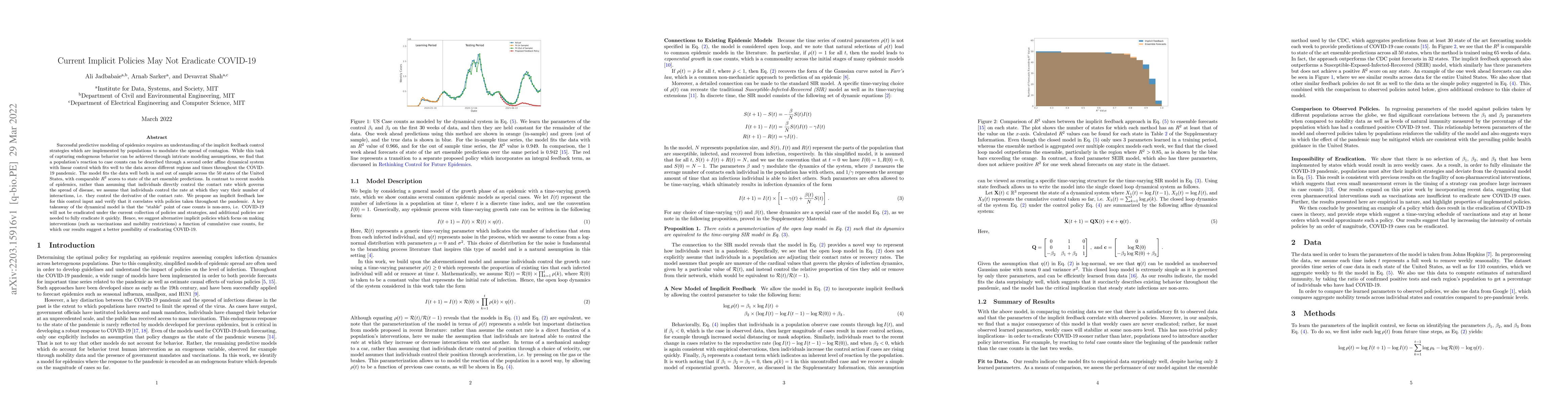 Thumbnail for Current Implicit Policies May Not Eradicate COVID-19