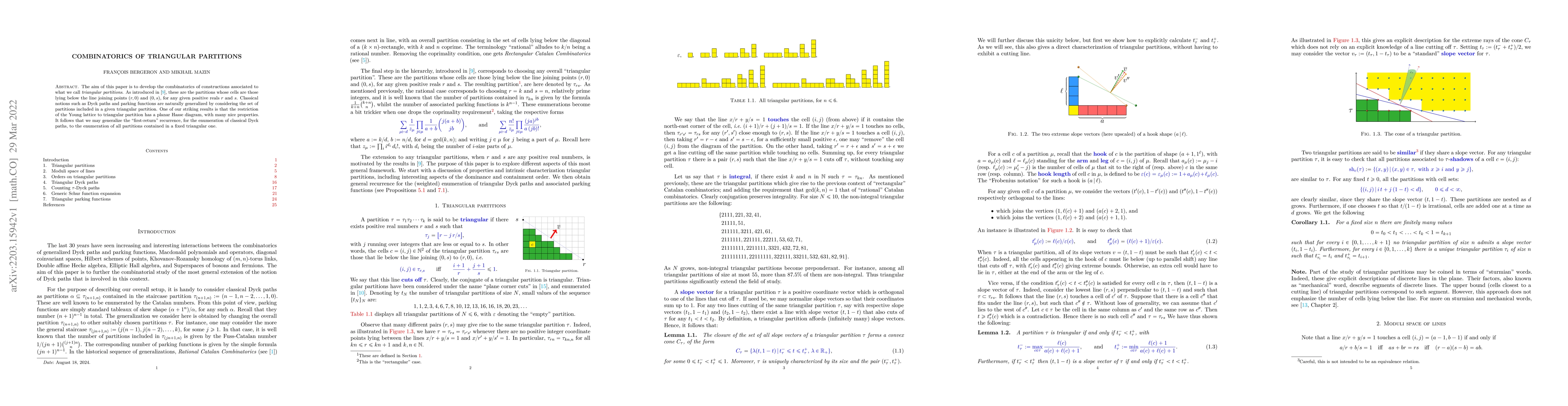 Thumbnail for Combinatorics of Triangular Partitions