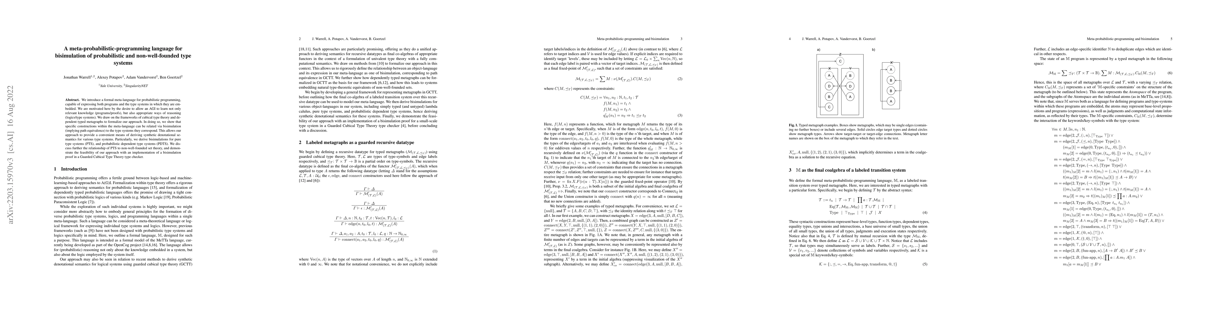 Thumbnail for A meta-probabilistic-programming language for bisimulation of
  probabilistic and non-well-founded type systems