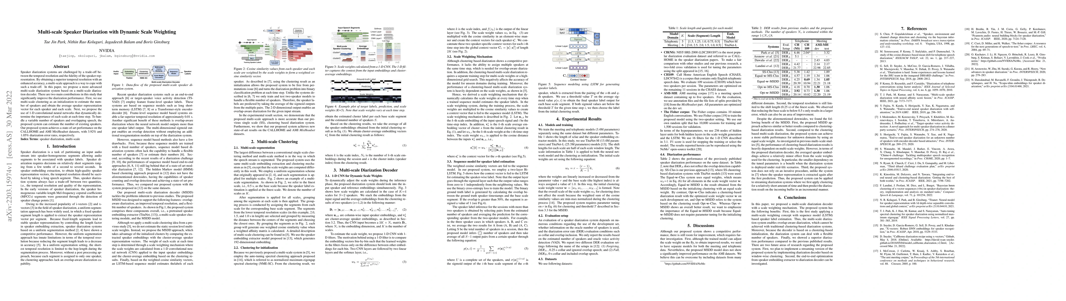 Thumbnail for Multi-scale Speaker Diarization with Dynamic Scale Weighting