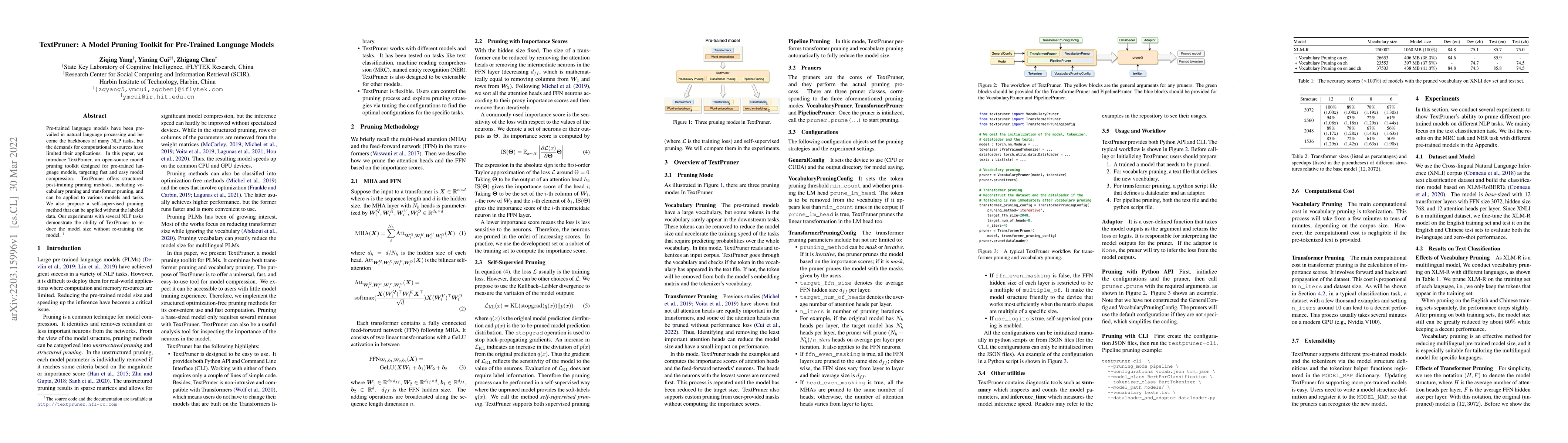 Thumbnail for TextPruner: A Model Pruning Toolkit for Pre-Trained Language Models