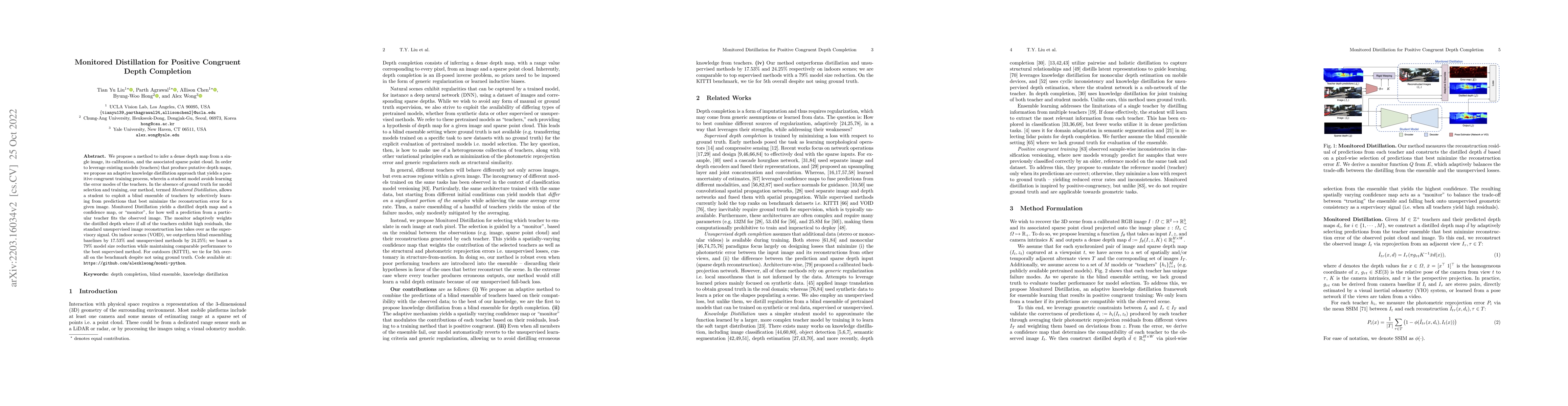 Thumbnail for Monitored Distillation for Positive Congruent Depth Completion
