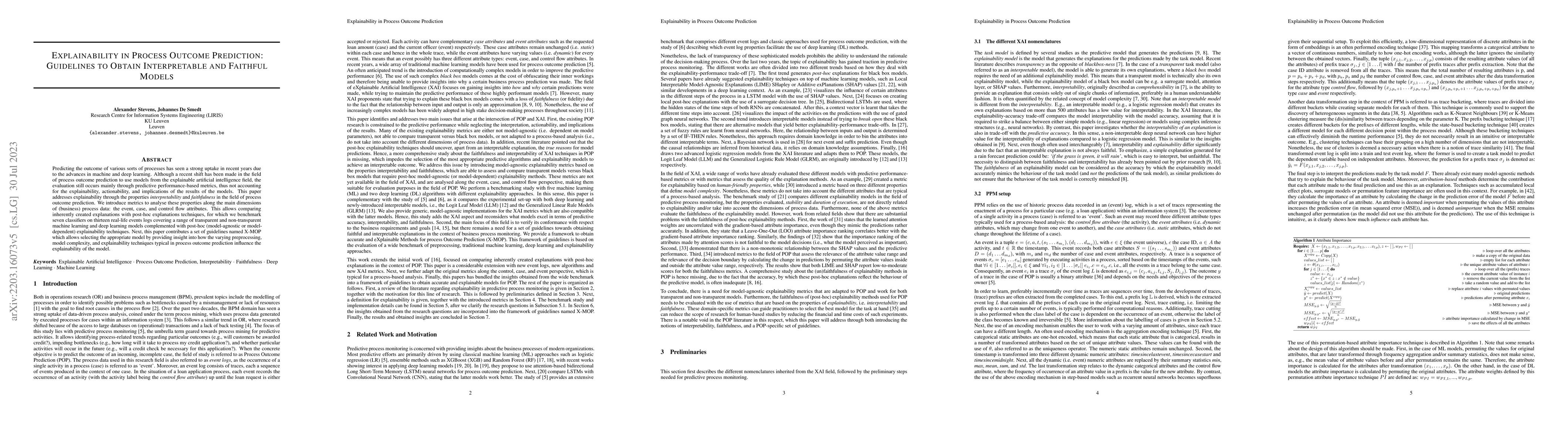 Thumbnail for Explainability in Process Outcome Prediction: Guidelines to Obtain
  Interpretable and Faithful Models
