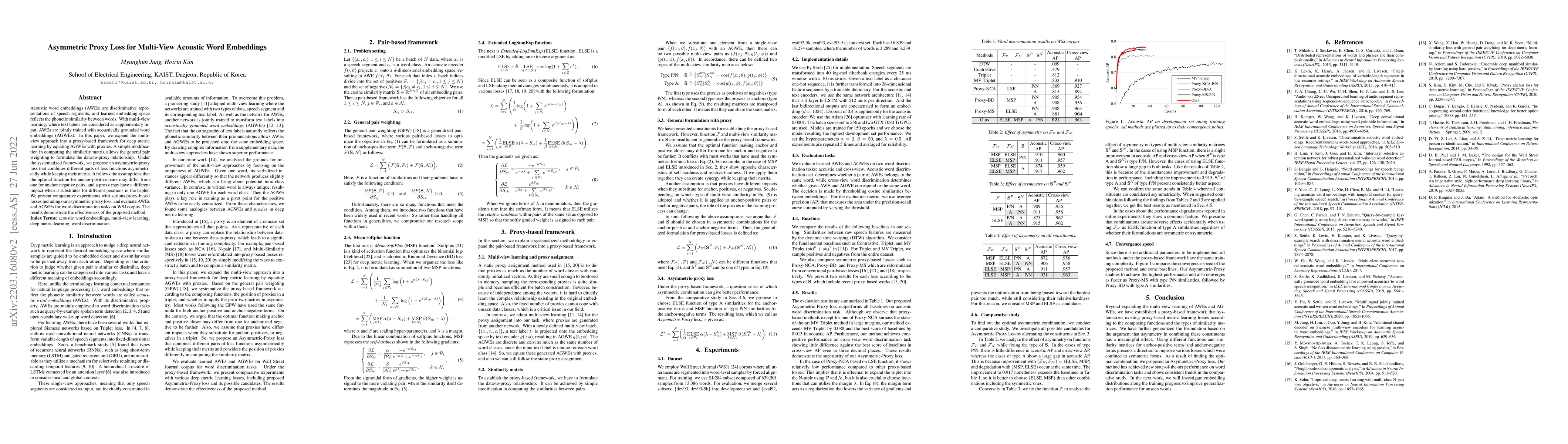 Thumbnail for Asymmetric Proxy Loss for Multi-View Acoustic Word Embeddings