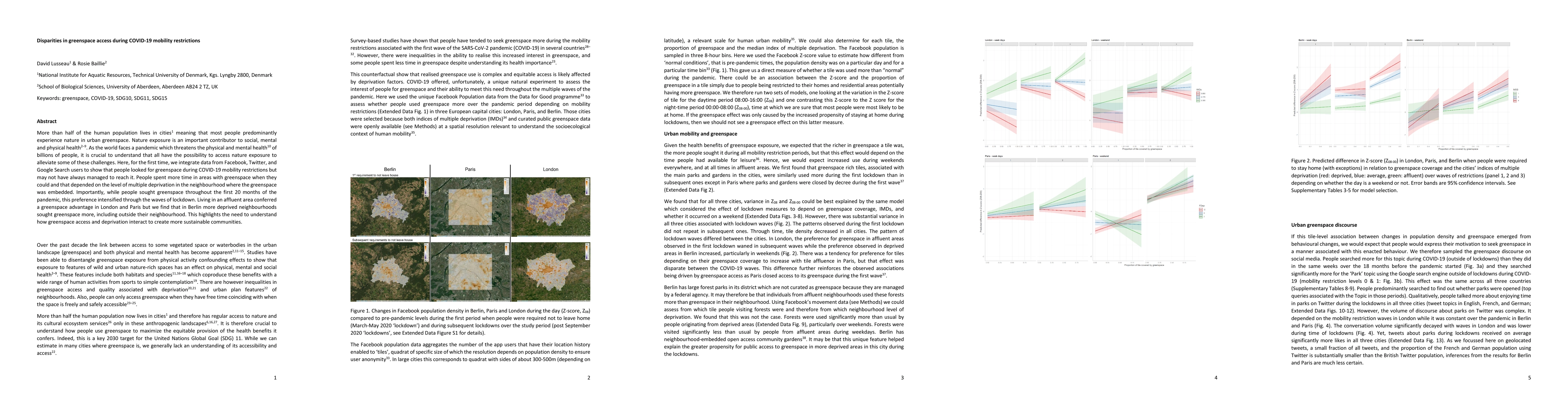 Thumbnail for Disparities in greenspace access during COVID-19 mobility restrictions
