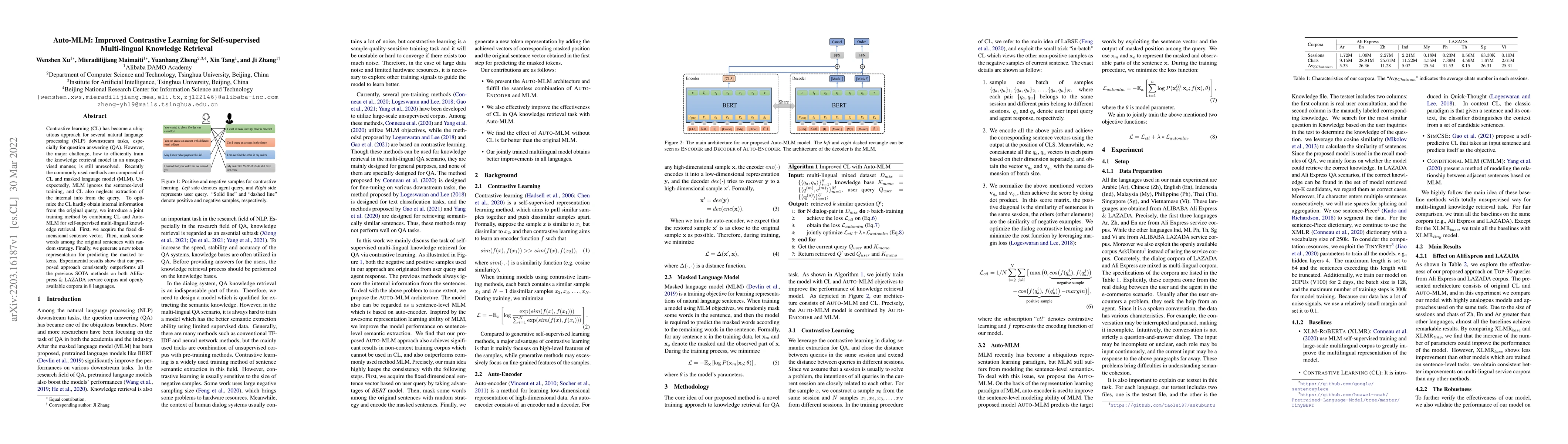 Thumbnail for Auto-MLM: Improved Contrastive Learning for Self-supervised
  Multi-lingual Knowledge Retrieval