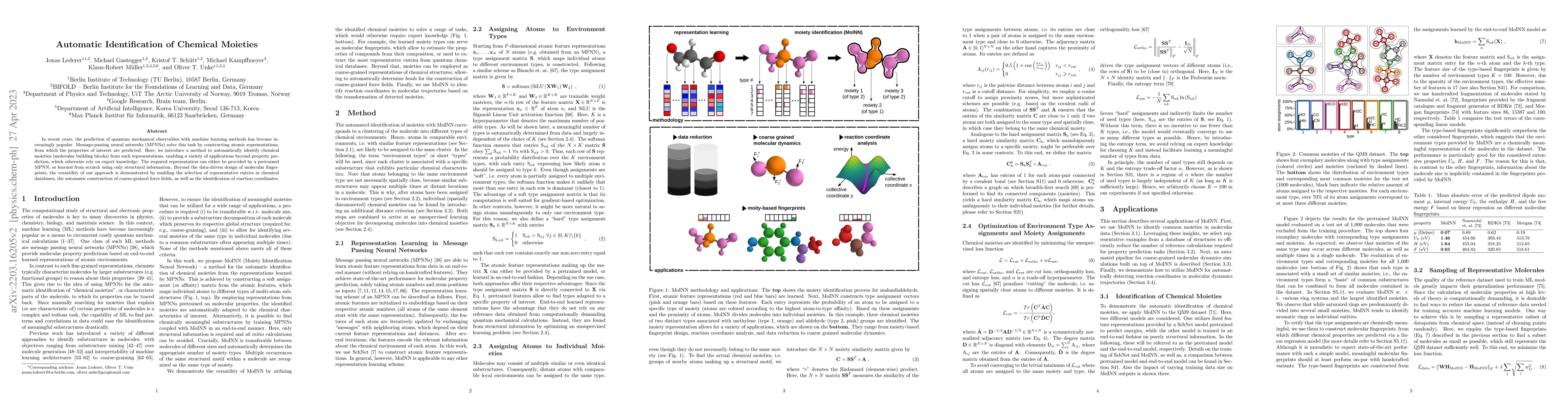 Thumbnail for Automatic Identification of Chemical Moieties