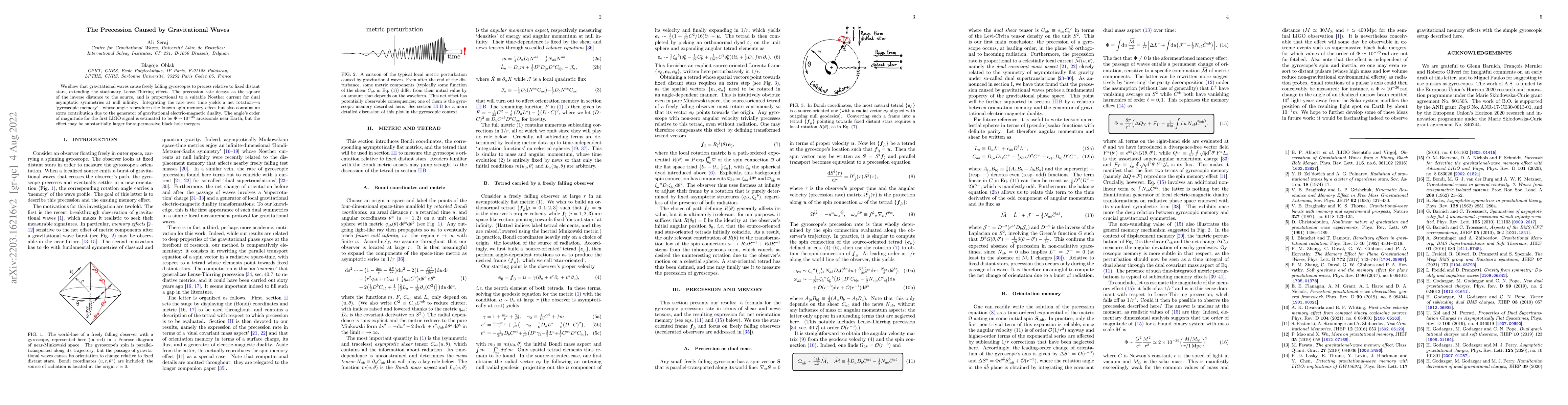 Thumbnail for The Precession Caused by Gravitational Waves