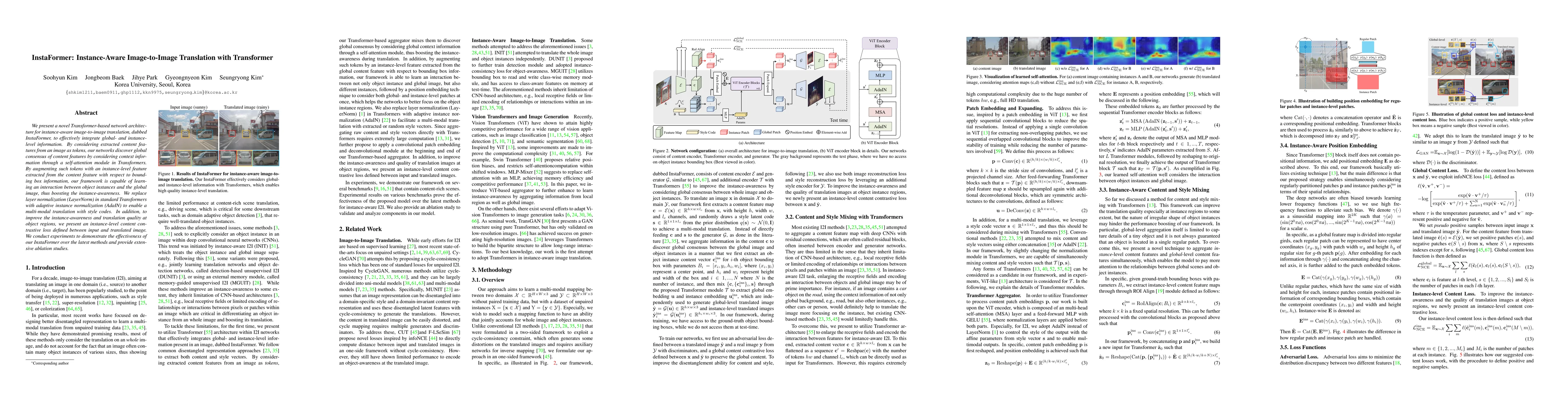 Thumbnail for InstaFormer: Instance-Aware Image-to-Image Translation with Transformer