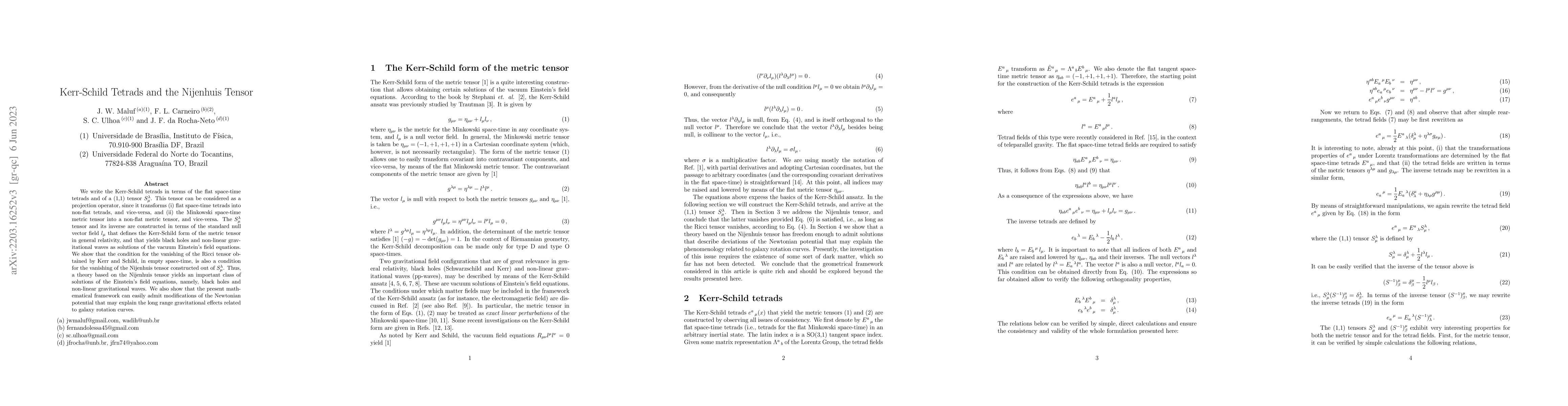 Thumbnail for Kerr-Schild Tetrads and the Nijenhuis Tensor