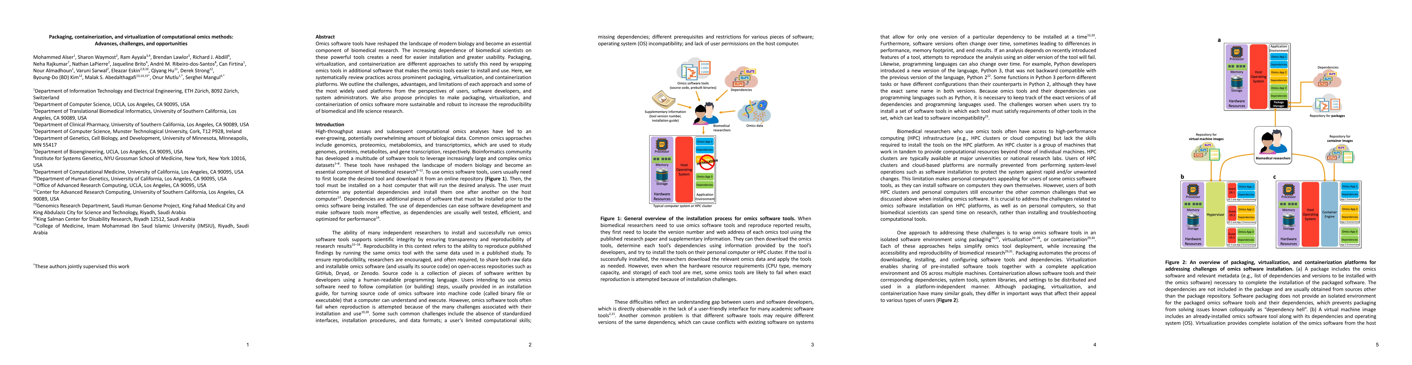 Thumbnail for Packaging, containerization, and virtualization of computational omics
  methods: Advances, challenges, and opportunities