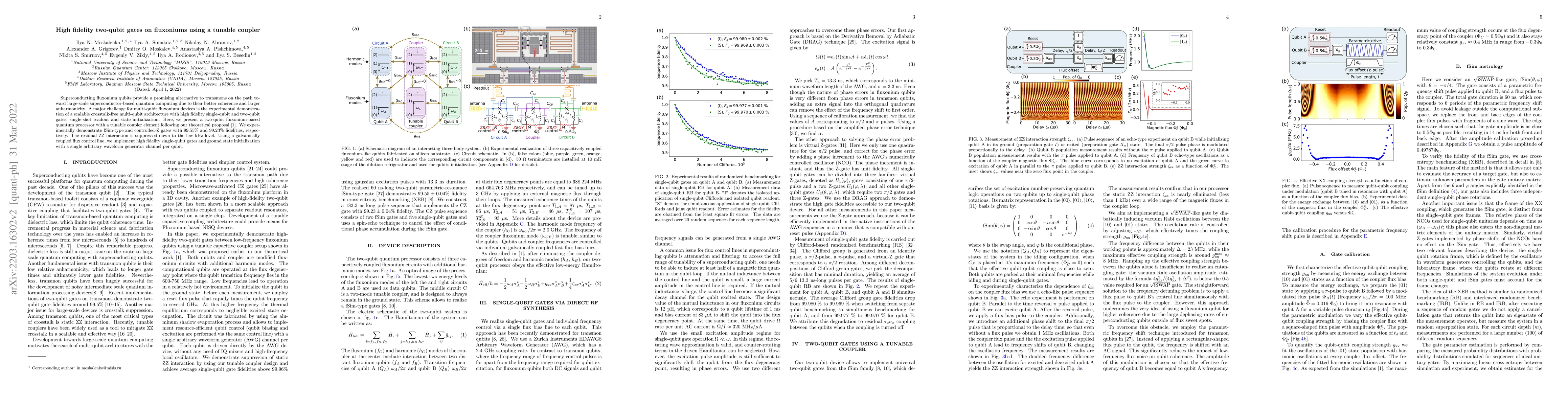 Thumbnail for High fidelity two-qubit gates on fluxoniums using a tunable coupler