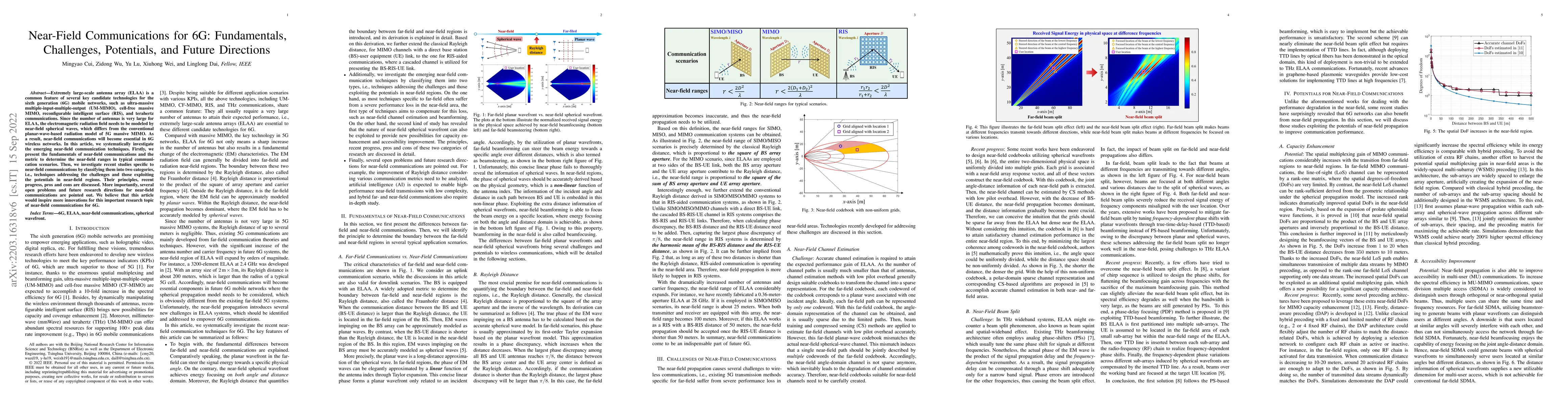 Thumbnail for Near-Field Communications for 6G: Fundamentals, Challenges, Potentials,
  and Future Directions