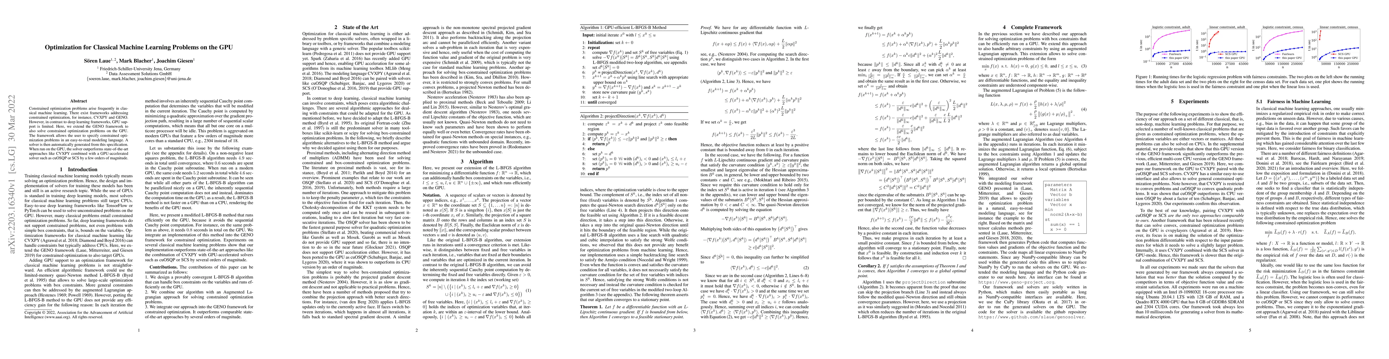 Thumbnail for Optimization for Classical Machine Learning Problems on the GPU