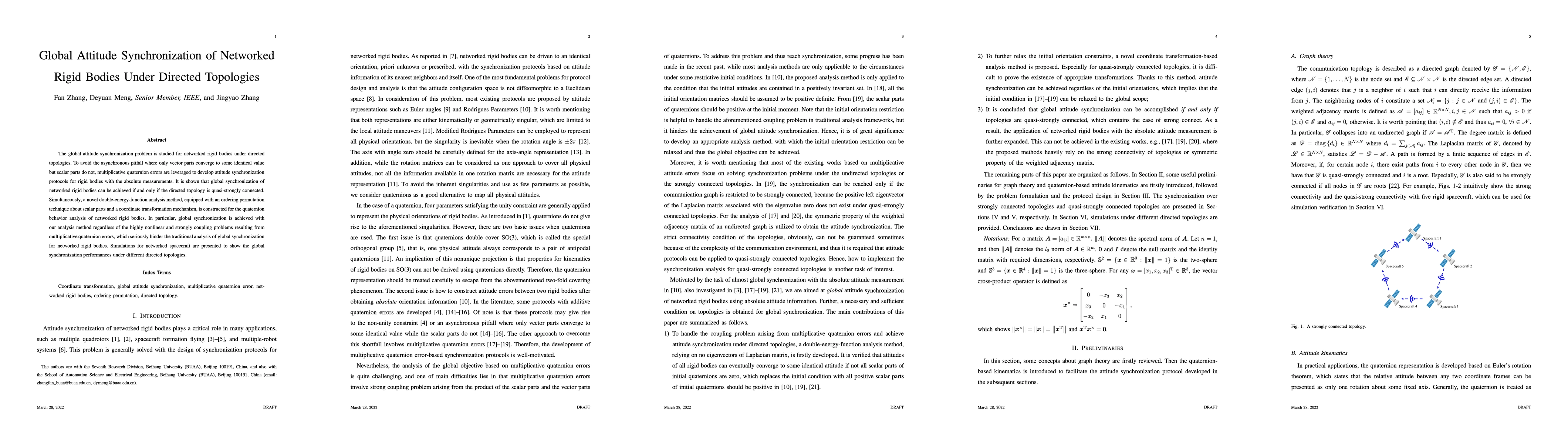 Thumbnail for Global Attitude Synchronization of Networked Rigid Bodies Under Directed
  Topologies