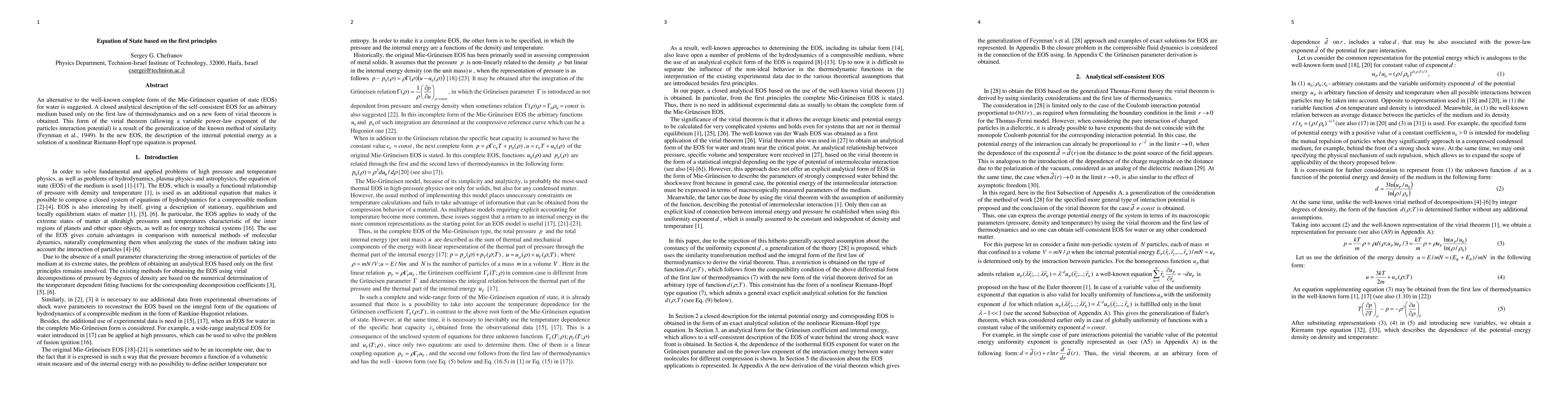 Thumbnail for Equation of state based on the first principles