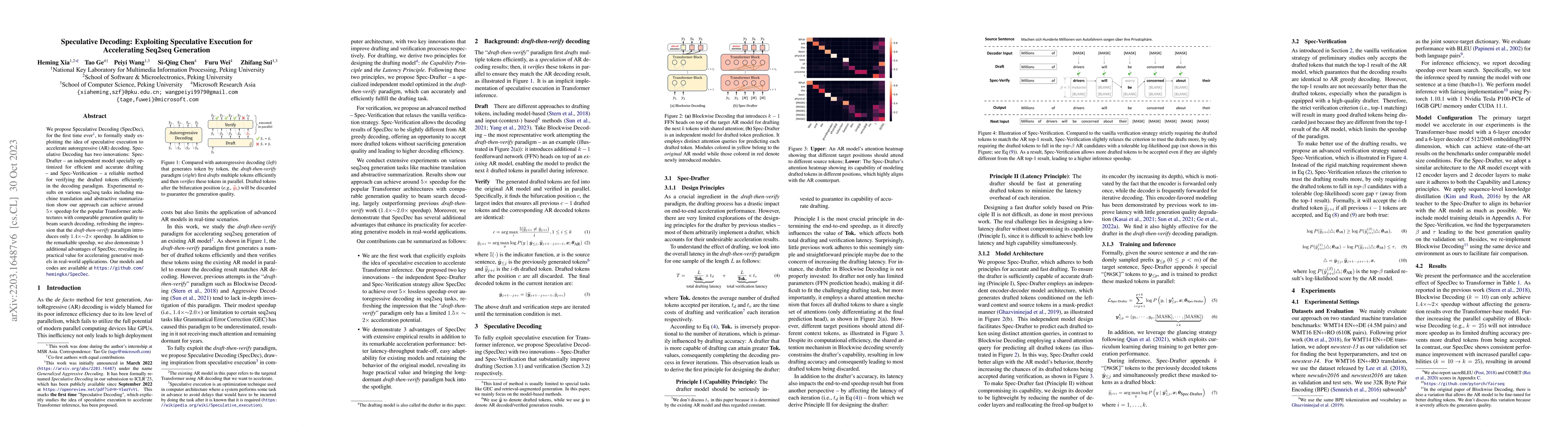 Thumbnail for Speculative Decoding: Exploiting Speculative Execution for Accelerating
  Seq2seq Generation