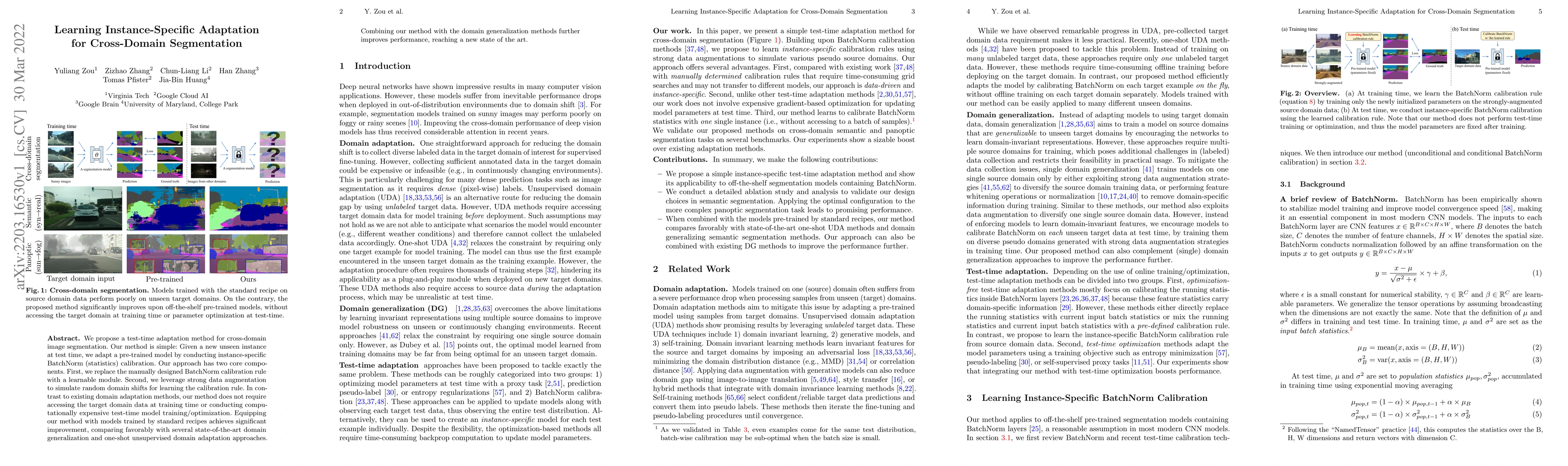 Thumbnail for Learning Instance-Specific Adaptation for Cross-Domain Segmentation