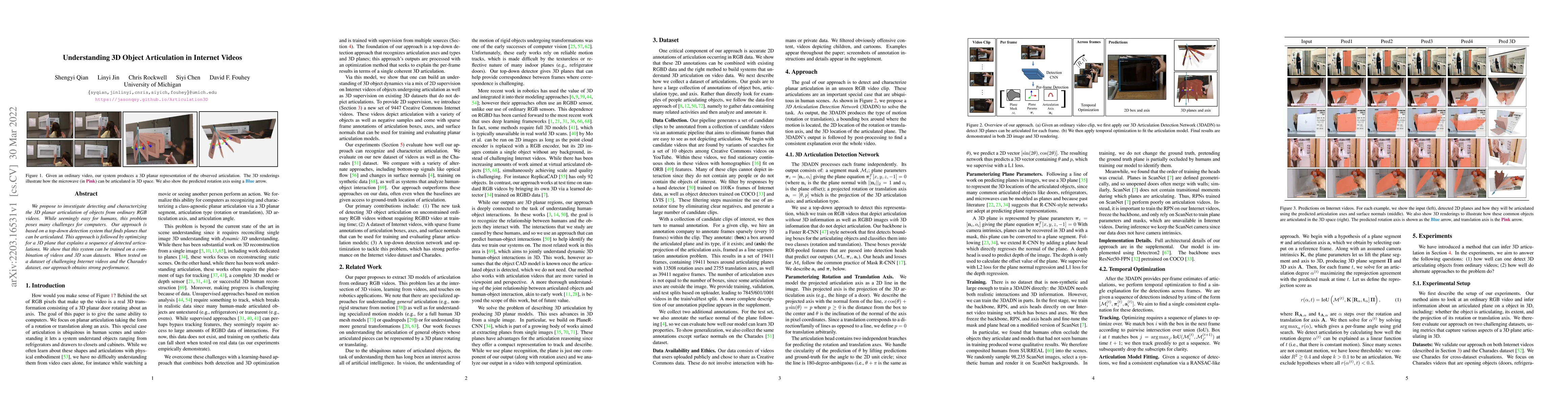Thumbnail for Understanding 3D Object Articulation in Internet Videos