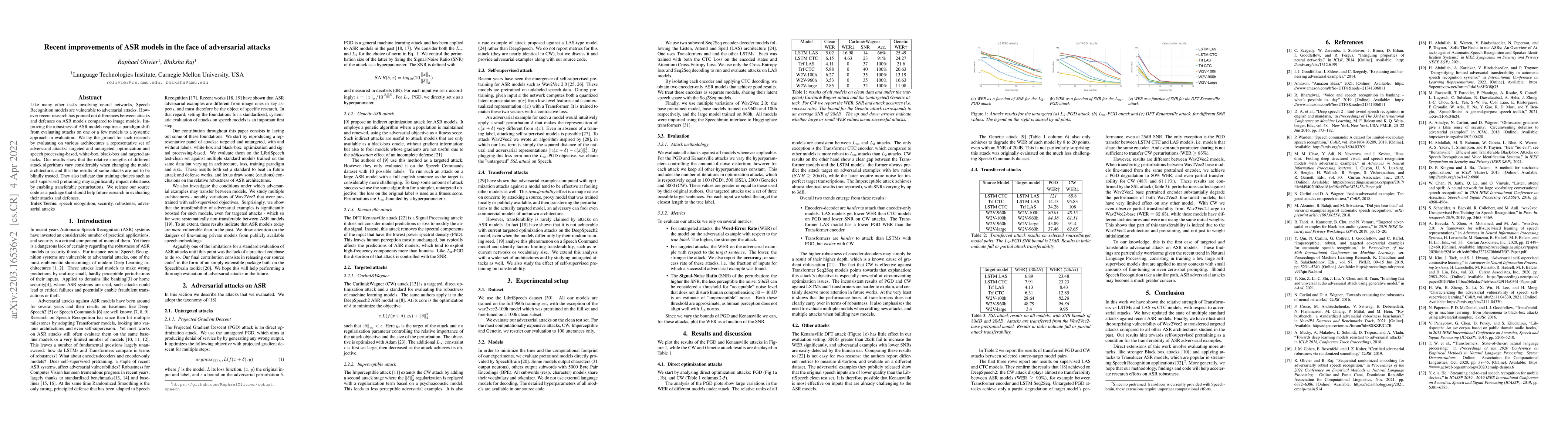 Thumbnail for Recent improvements of ASR models in the face of adversarial attacks