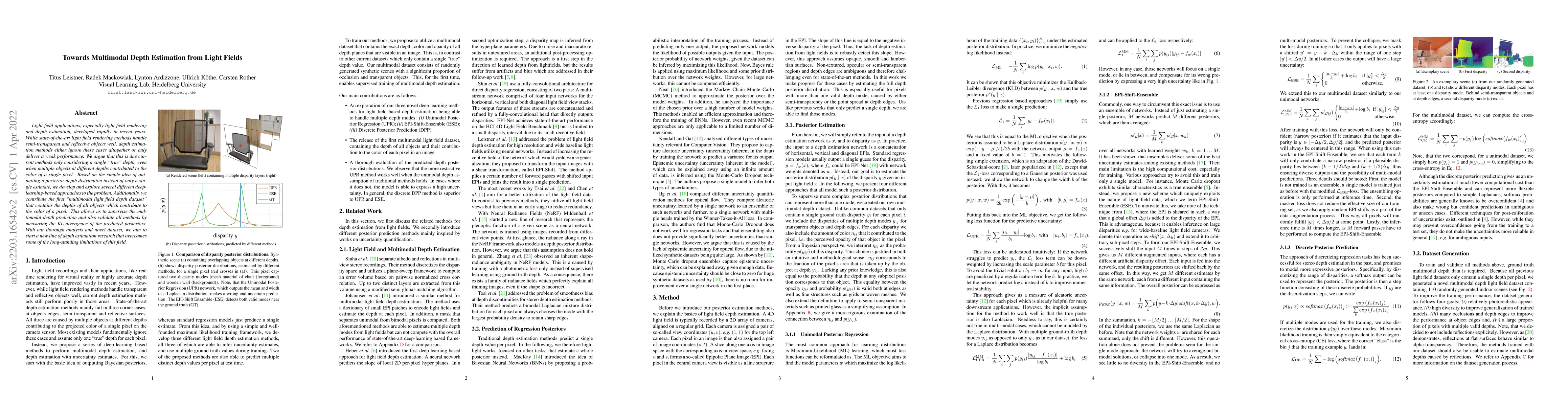Thumbnail for Towards Multimodal Depth Estimation from Light Fields