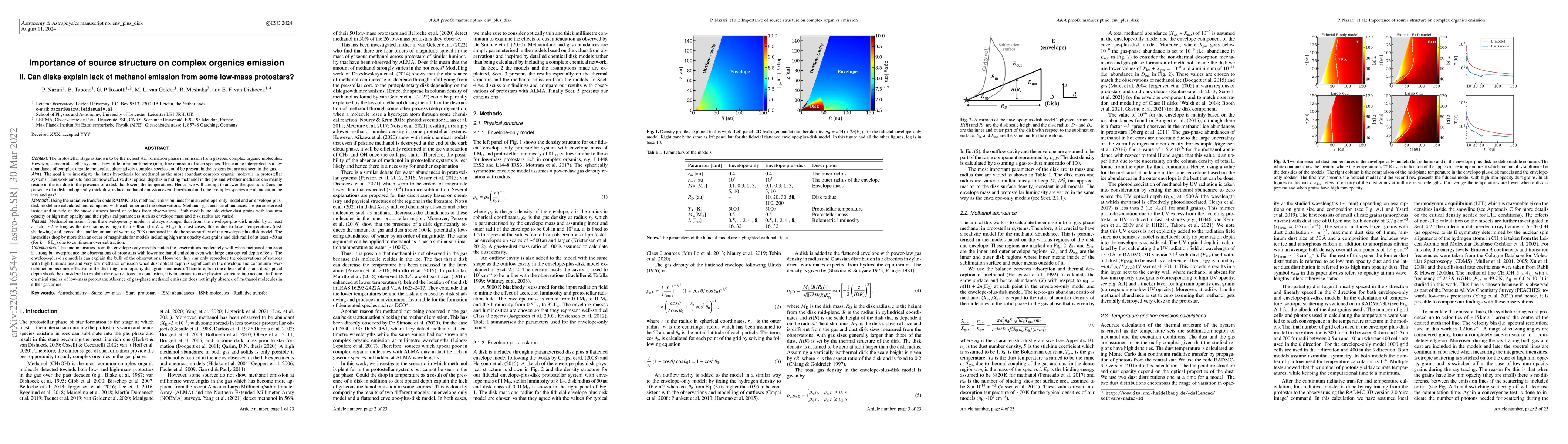 Thumbnail for Importance of source structure on complex organics emission II. Can
  disks explain lack of methanol emission from some low-mass protostars?
