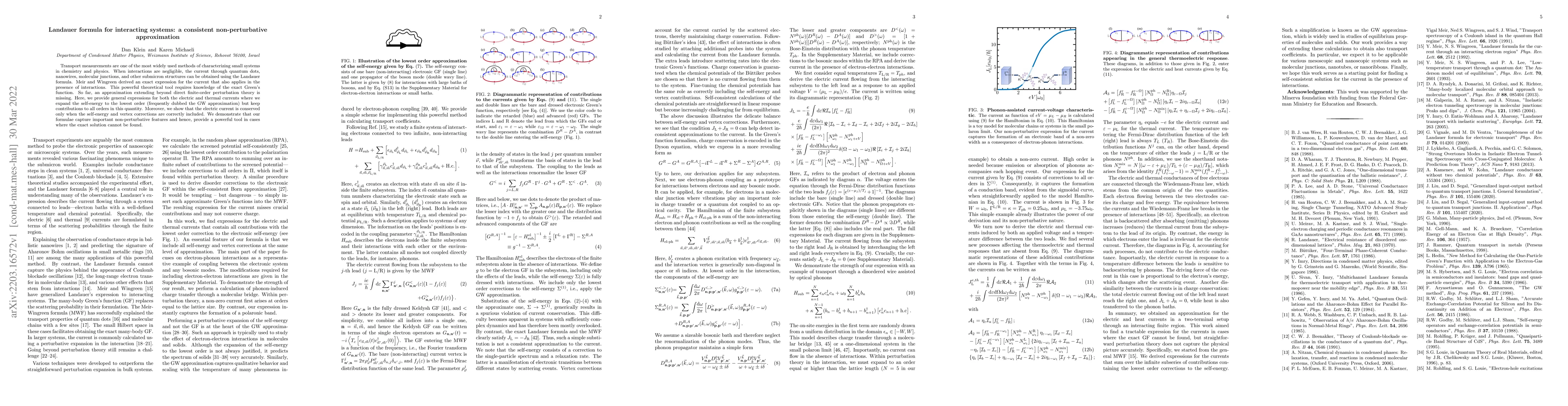 Thumbnail for Landauer formula for interacting systems: a consistent non-perturbative
  approximation