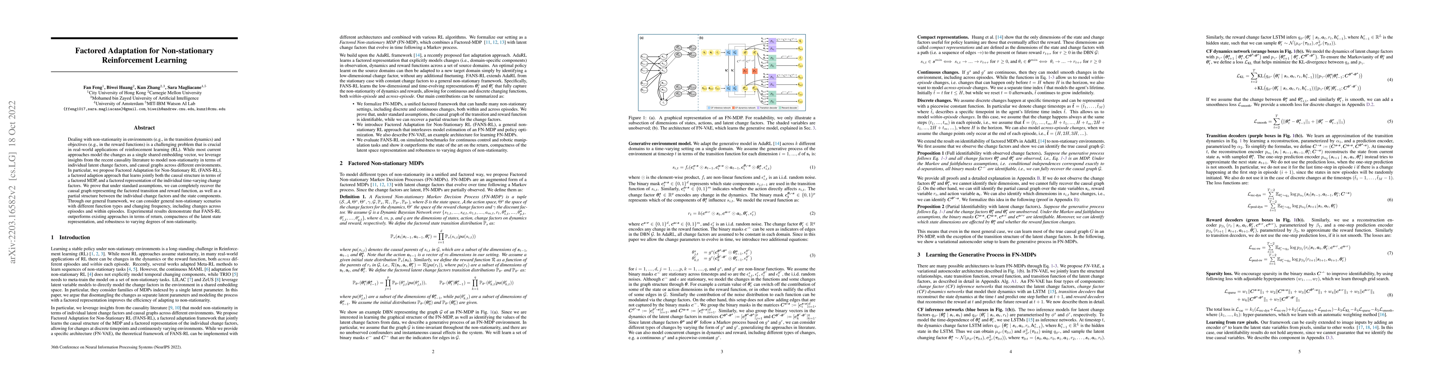 Thumbnail for Factored Adaptation for Non-Stationary Reinforcement Learning