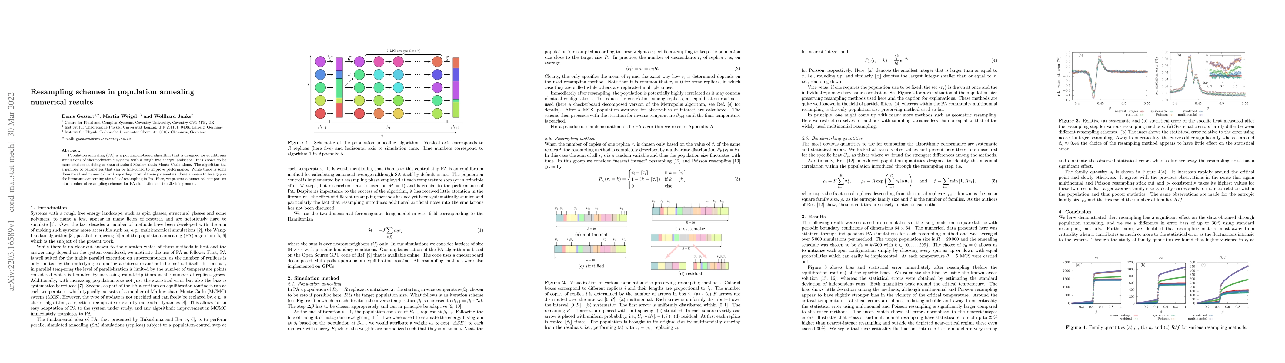 Thumbnail for Resampling schemes in population annealing -- numerical results