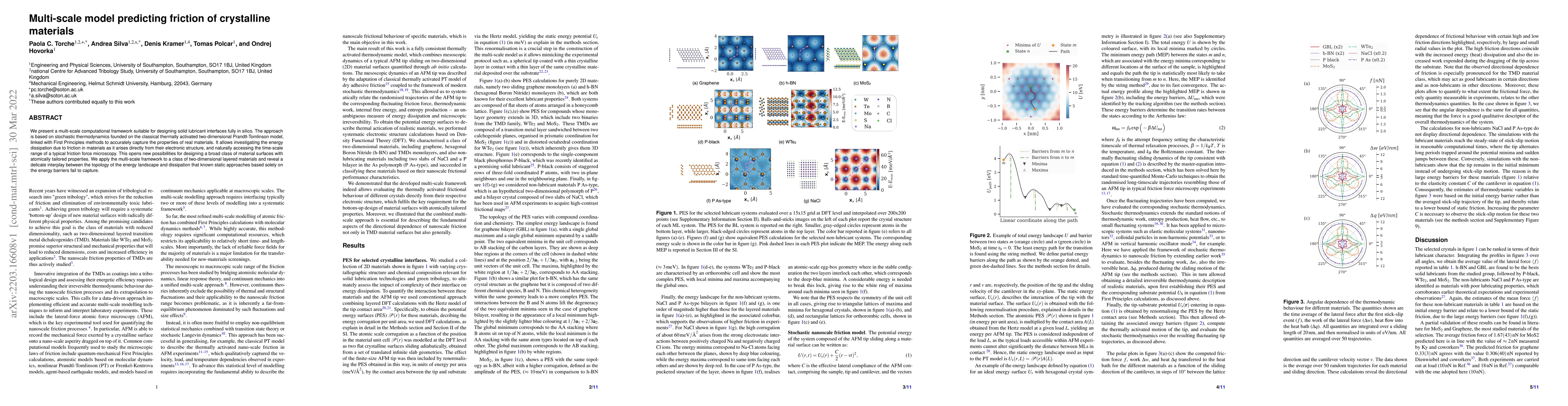 Thumbnail for Multi-scale model predicting friction of crystalline materials