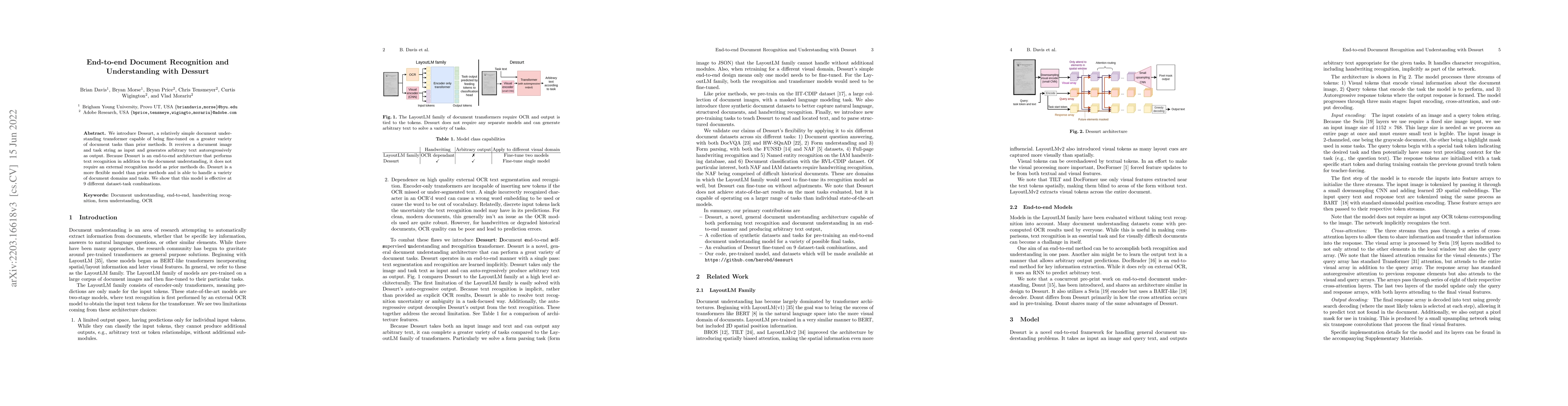Thumbnail for End-to-end Document Recognition and Understanding with Dessurt