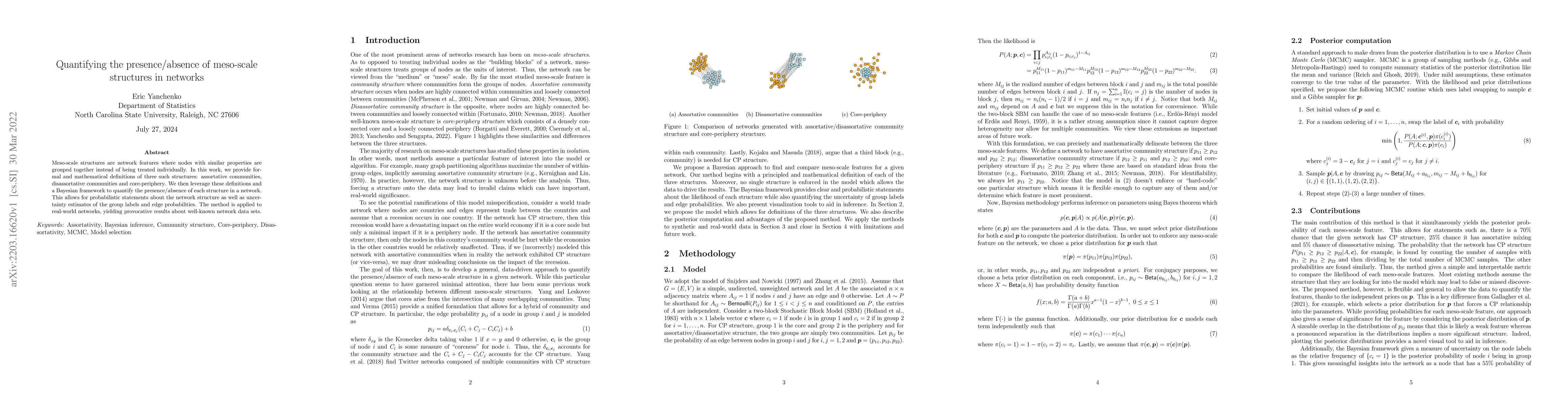 Thumbnail for Quantifying the presence/absence of meso-scale structures in networks
