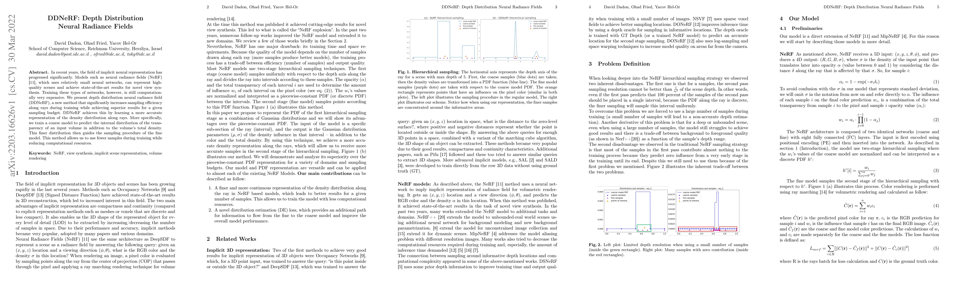 Thumbnail for DDNeRF: Depth Distribution Neural Radiance Fields