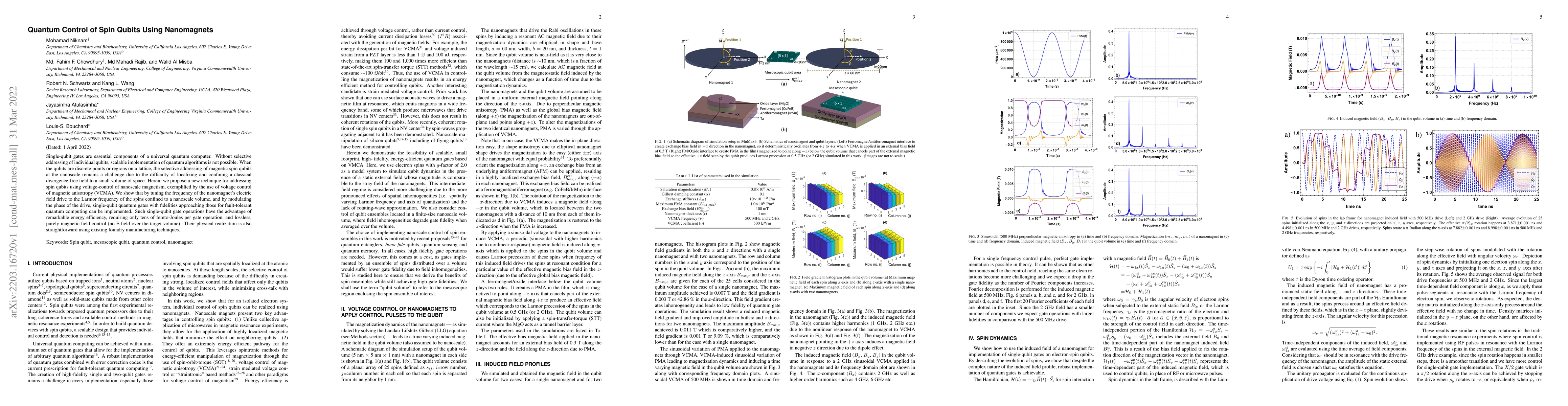 Thumbnail for Quantum Control of Spin Qubits Using Nanomagnets