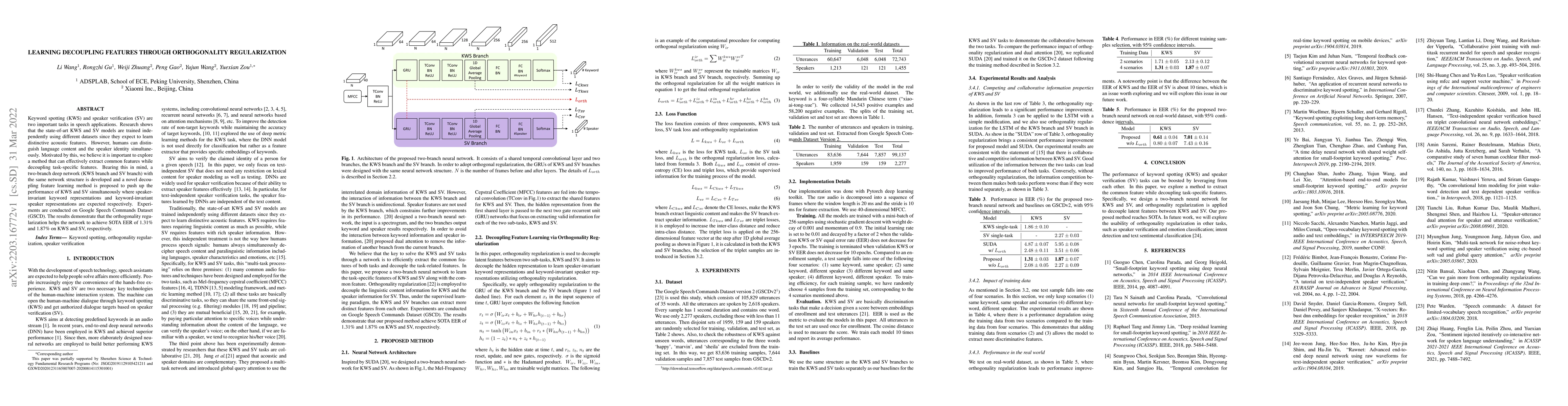 Thumbnail for Learning Decoupling Features Through Orthogonality Regularization