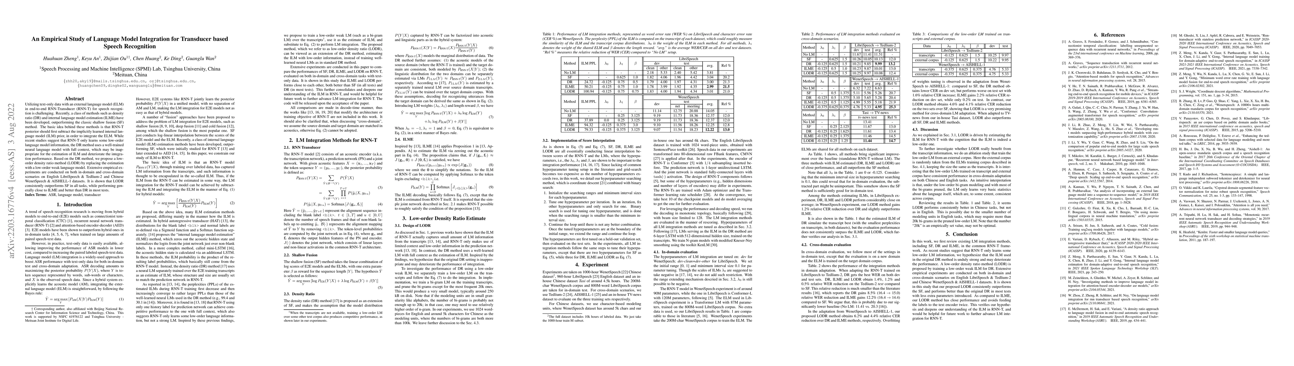 Thumbnail for An Empirical Study of Language Model Integration for Transducer based
  Speech Recognition