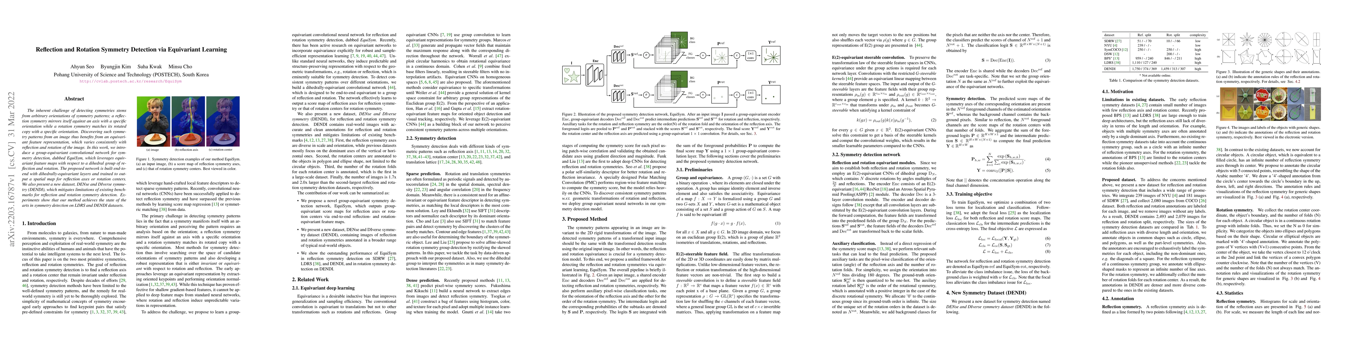 Thumbnail for Reflection and Rotation Symmetry Detection via Equivariant Learning