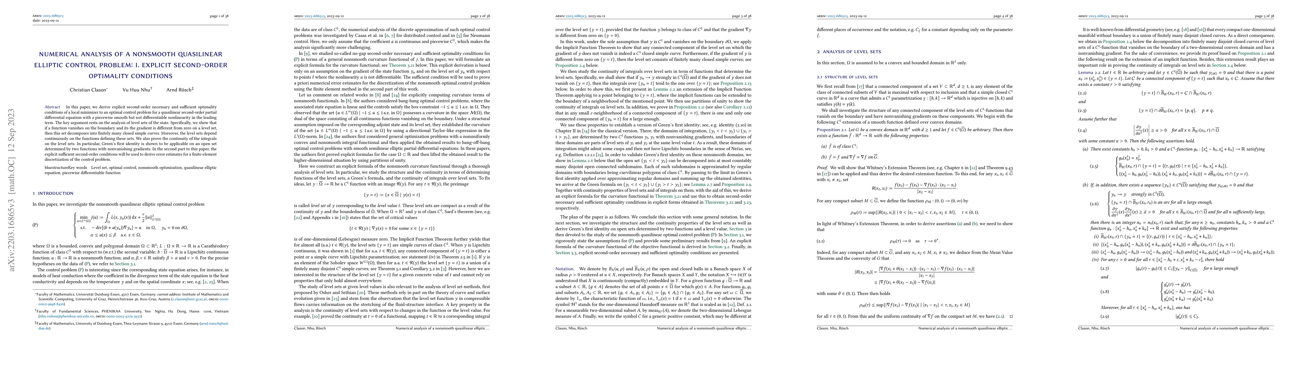Thumbnail for Numerical analysis of a nonsmooth quasilinear elliptic control problem:
  I. Explicit second-order optimality conditions