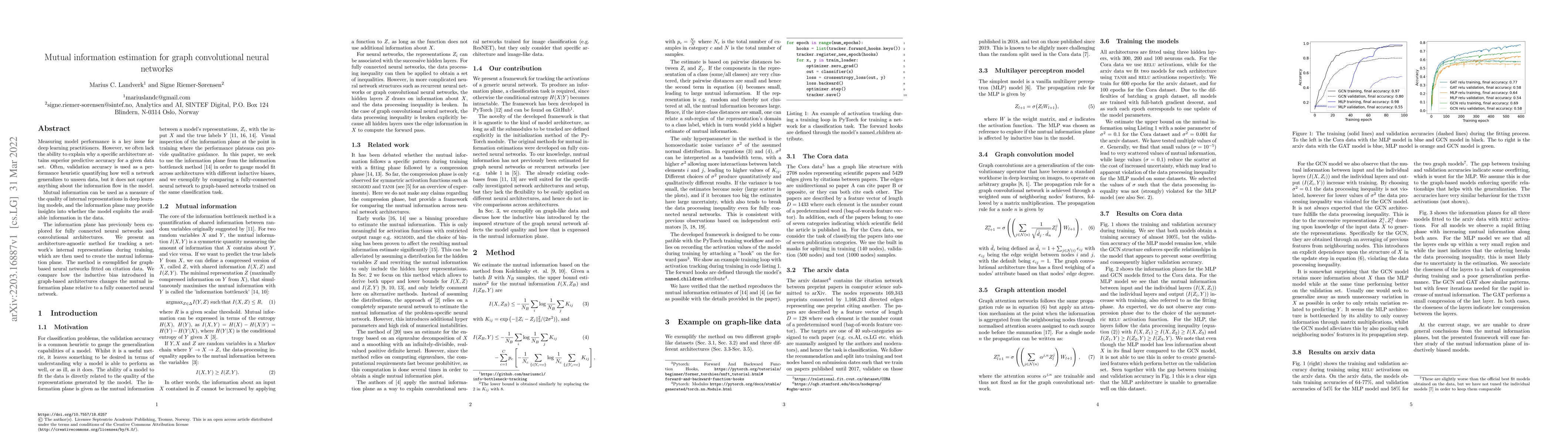 Thumbnail for Mutual information estimation for graph convolutional neural networks