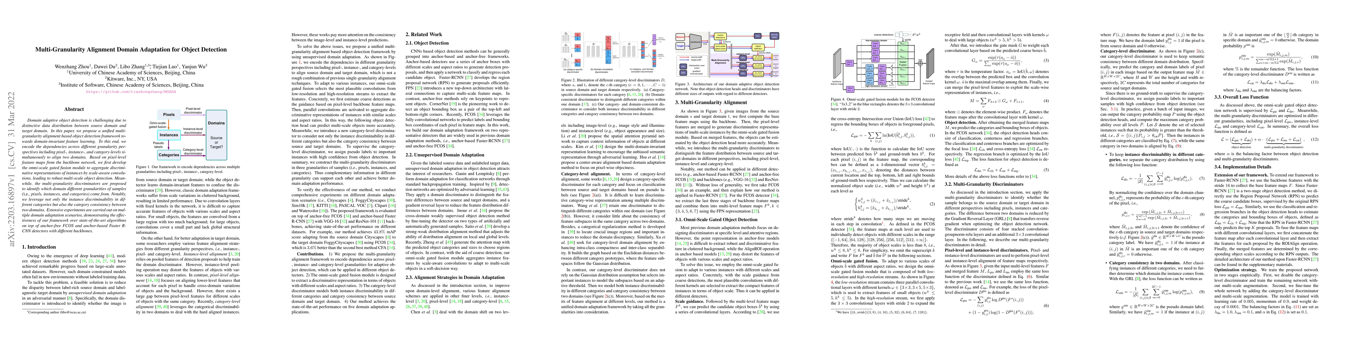 Thumbnail for Multi-Granularity Alignment Domain Adaptation for Object Detection