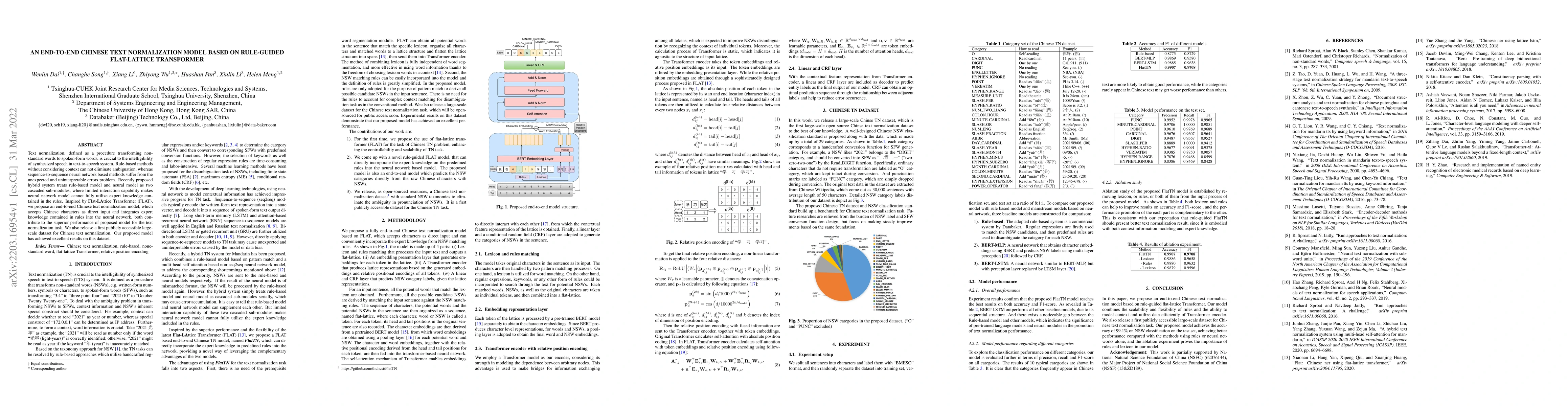 Thumbnail for An End-to-end Chinese Text Normalization Model based on Rule-guided
  Flat-Lattice Transformer