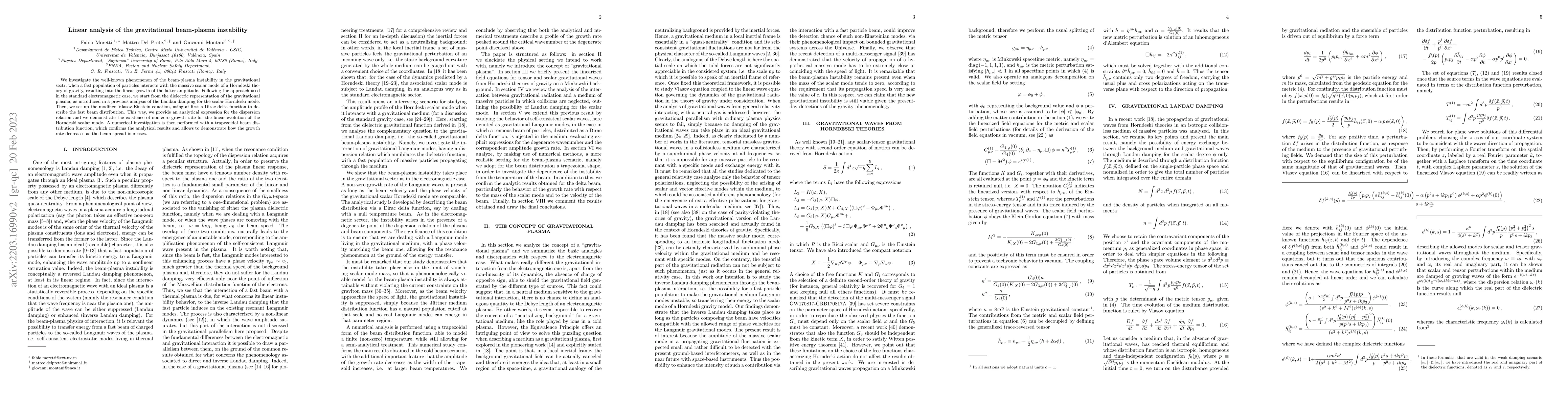 Thumbnail for Linear analysis of the gravitational beam-plasma instability
