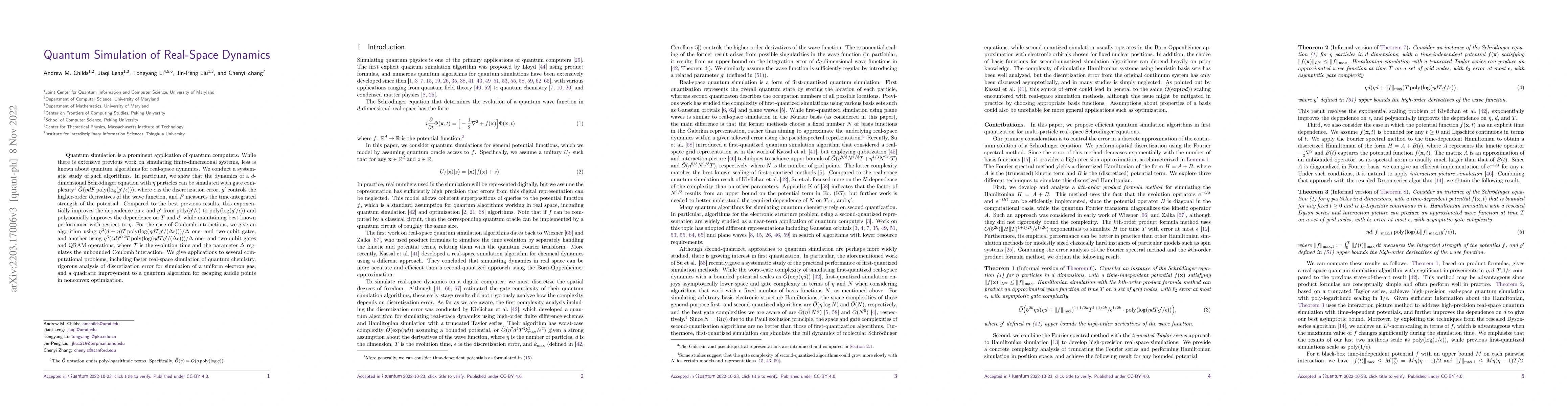 Thumbnail for Quantum simulation of real-space dynamics