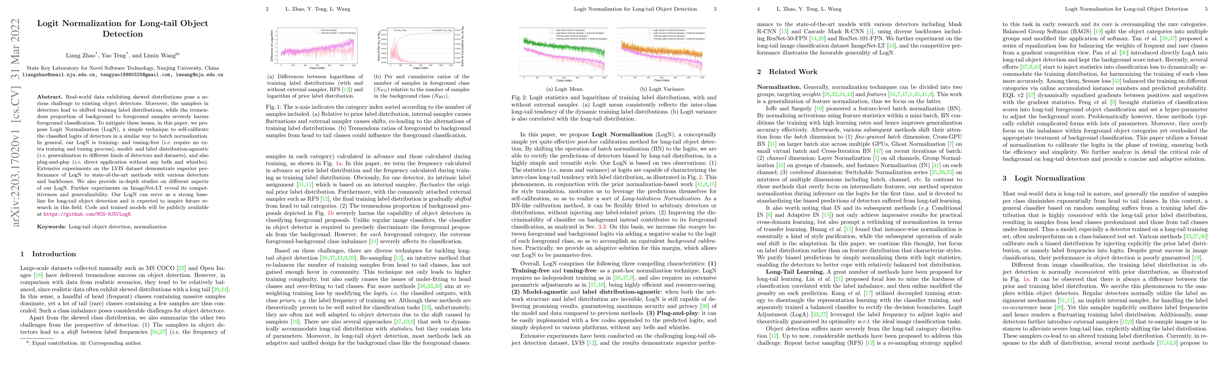 Thumbnail for Logit Normalization for Long-tail Object Detection