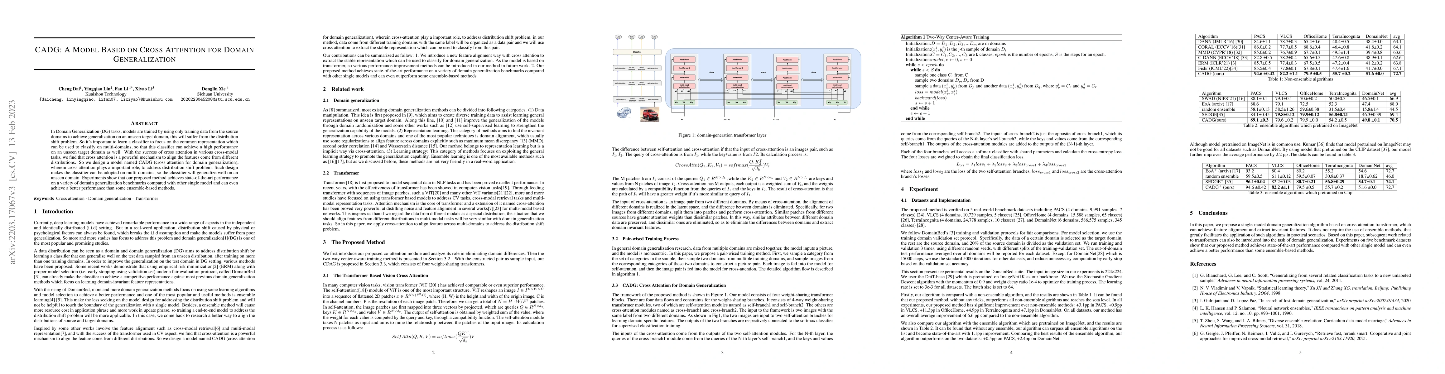 Thumbnail for CADG: A Model Based on Cross Attention for Domain Generalization